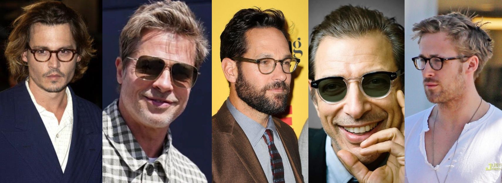 3.1 男性有名人（ジョニー・デップ・ブラッド・ピット・ライアン・ゴズリング・ポール・ラッド・ジェフ・ゴールドブラム）.jpg