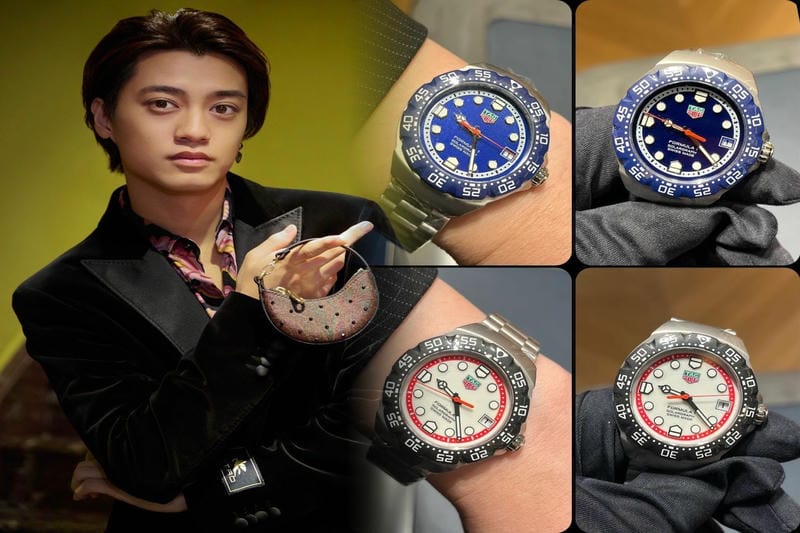 タグホイヤー「オイスター パーペチュアル デイデイト」のアンティークを着用