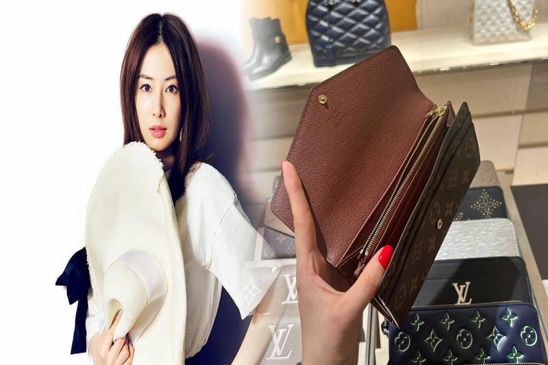 封筒をモチーフにデザインされたこのレディース財布は