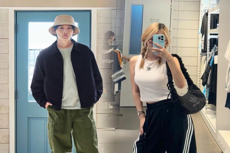 丸バッジロゴがポイント！アディダスリュックでカジュアルスタイル