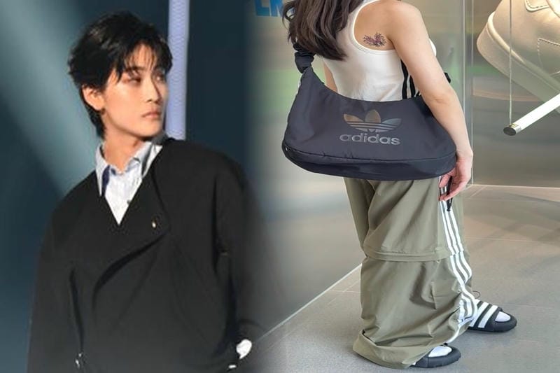 三つ葉紫リュック｜アディダスで個性派ファッションに挑戦