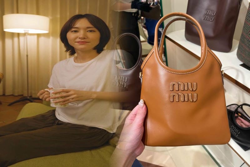 黒バッグで決める！ミュウミュウの大人っぽいコーディネート