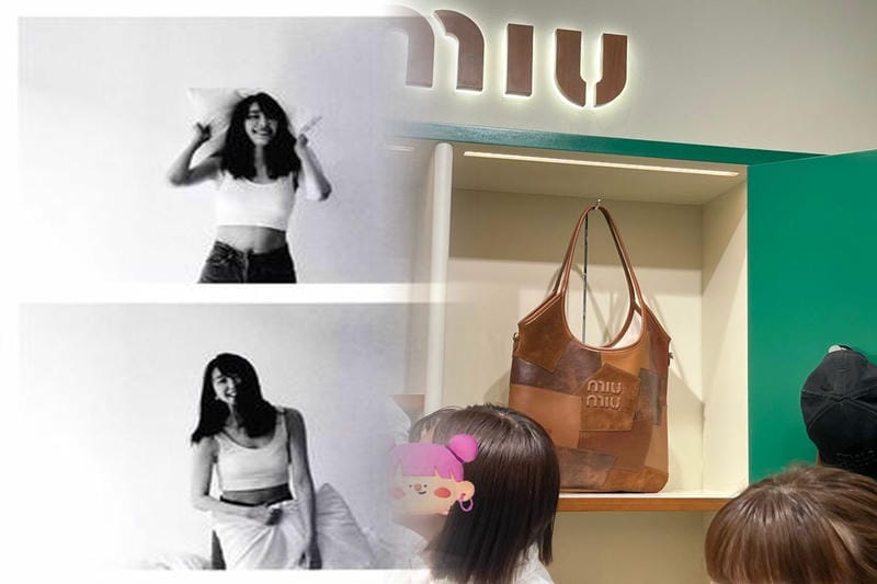 黒バッグで決める！ミュウミュウの大人っぽいコーディネート