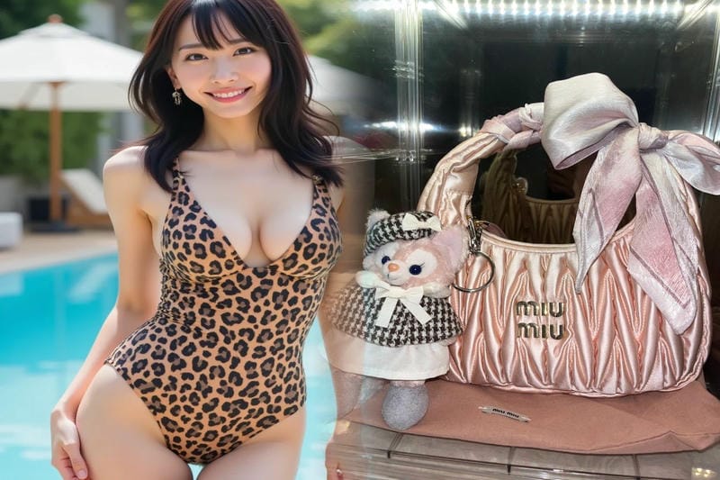 黒バッグで決める！ミュウミュウの大人っぽいコーディネート