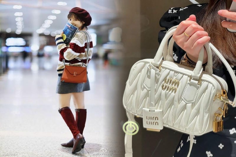 ミュウミュウの新作バッグ、サイドリボンのヴィンテージ風レザーバッグ＆エンボスロゴショルダー