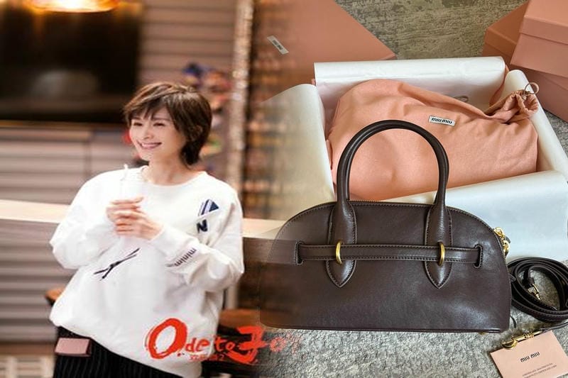 黒バッグで決める！ミュウミュウの大人っぽいコーディネート