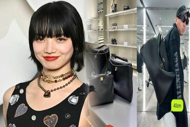 ポーチ付きトートが便利！バレンシアガのネイビーカバ人気アイテム