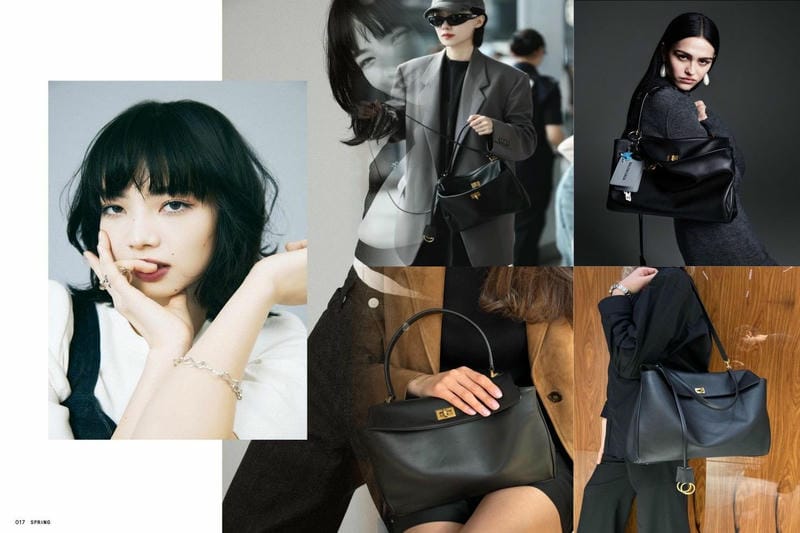 ∞∞BALENCIAGA∞∞ NAVY CABASキャンバストート XS☆ポーチ付き