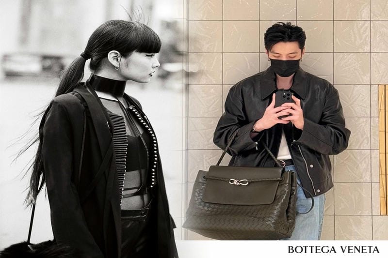 ボッテガ ヴェネタ イントレ チャート ショルダー バッグ