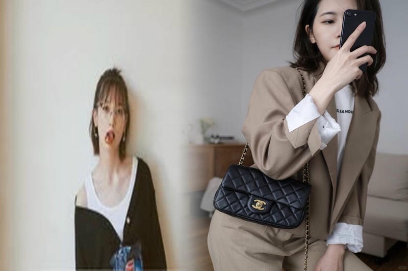 シャネル グレー バッグ