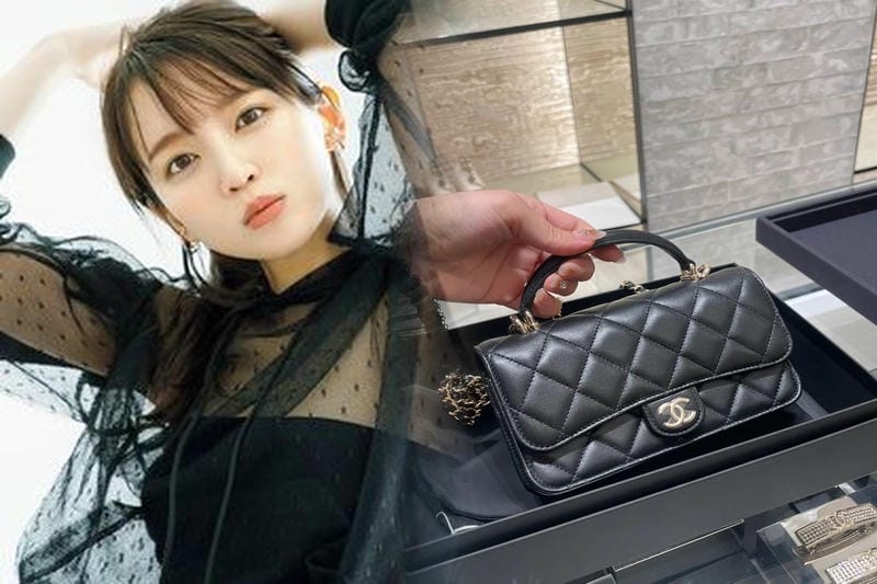 シャネル ツイード バッグ ピンク