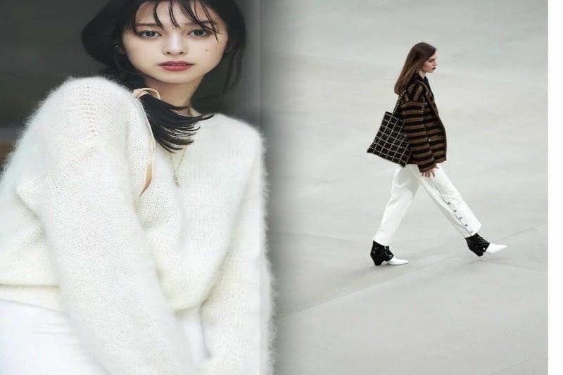 シャネル ツイード バッグ ピンク