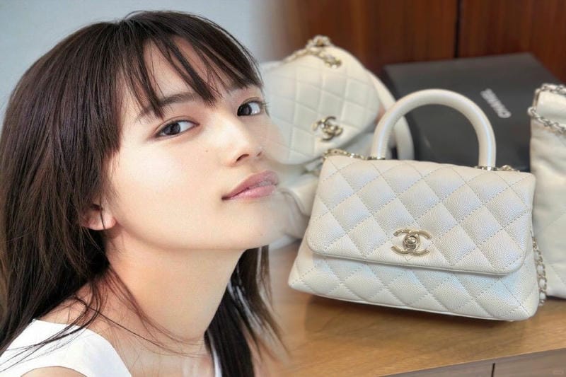 シャネル キャビア スキン チェーン ショルダー バッグ