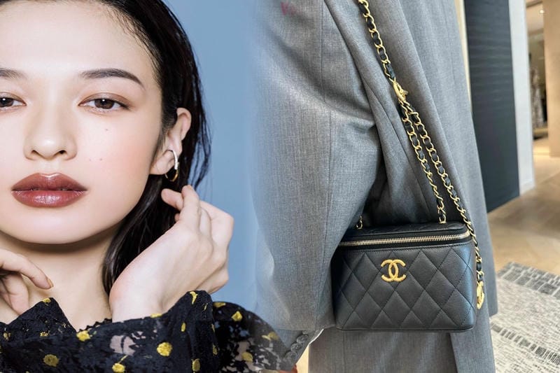 シャネル キャビア スキン チェーン ショルダー バッグ