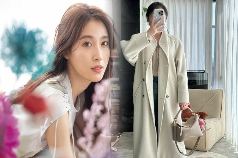 ロエベバッグで作るフェミニンコーデのアイデア