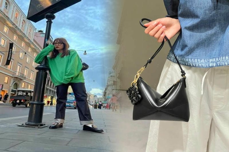 大人気!!新色!!LOEWE ゲート　デュアルバッグ ミニ