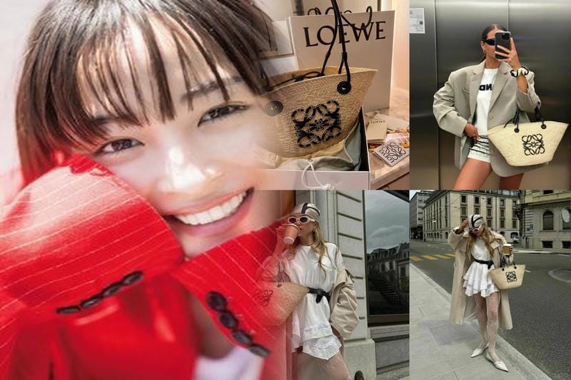 ショルダーバッグロエベかごバッグ2025