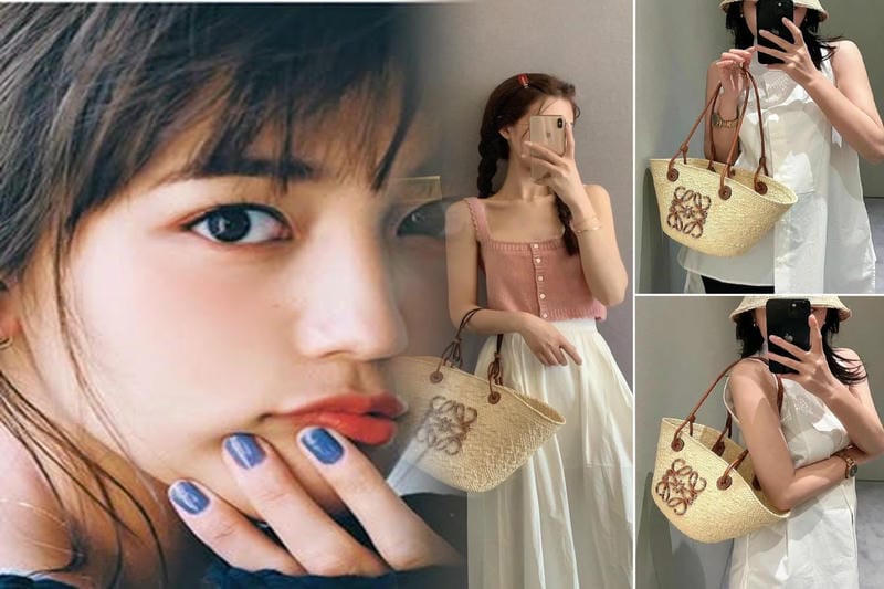 LOEWE/ロエベ★Gateトップハンドルスモール ラフィア 2WAYバッグ