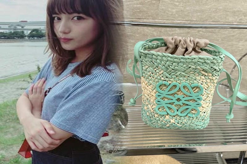 ロエベバッグで作るフェミニンコーデのアイデア