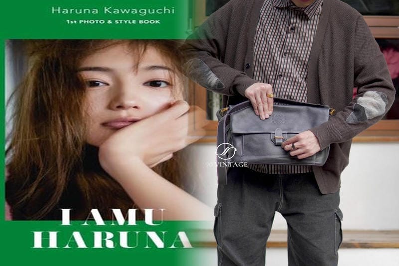 中古LOEWEショルダーバッグメンズ版