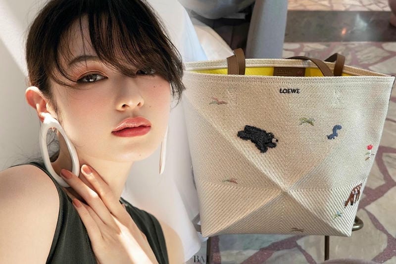 22年秋冬新作 ロエベ ハンモックバッグ コンパクト サテンカーフ