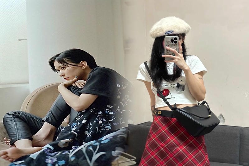 ロエベ ハンモック ミニ コーデ