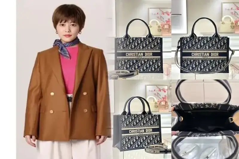 ディオールのモノグラムバッグでブランドアピール