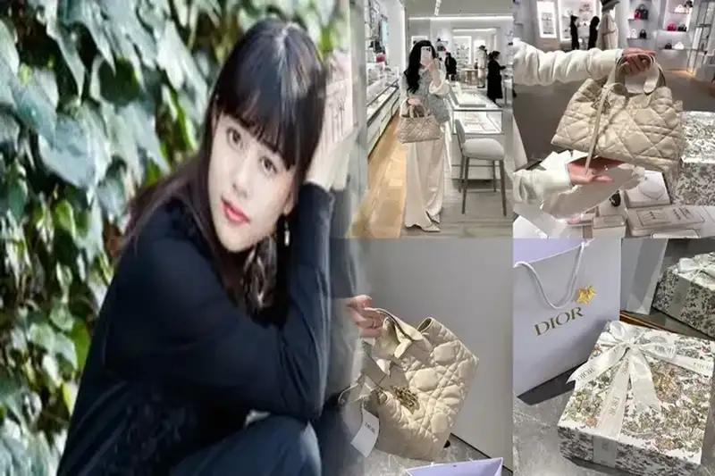 【23AW新作】DIOR Caro ハート ポーチ Dioramour カナージュ レザー