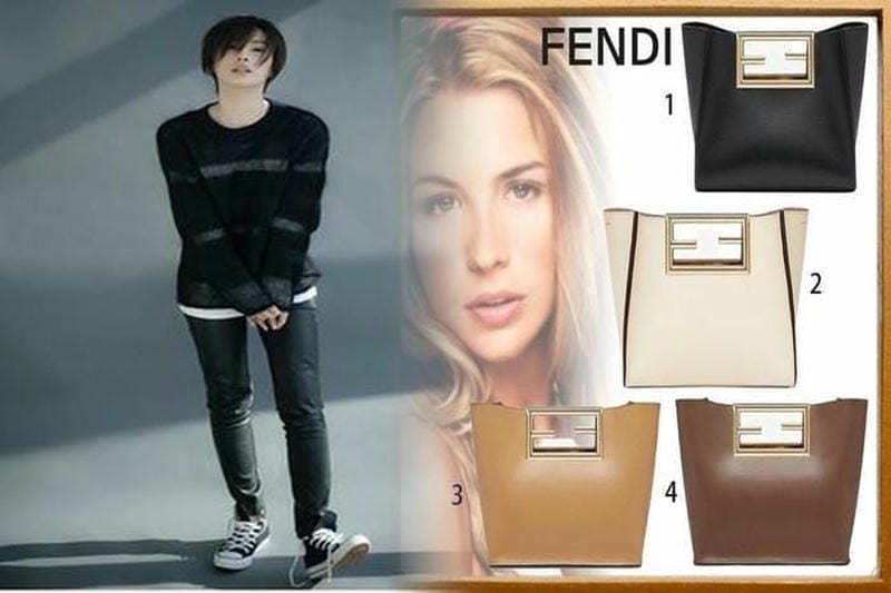 【送料込】19SS FENDI PEEKABOO MINI POCKET スプリットバッグ