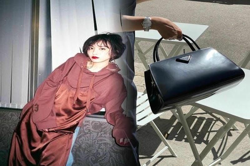 プラダ バッグ 赤 サフィアーノ