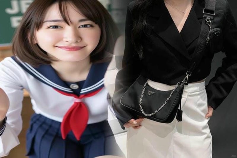 プラダ ナイロン ショルダー バッグ コーデ