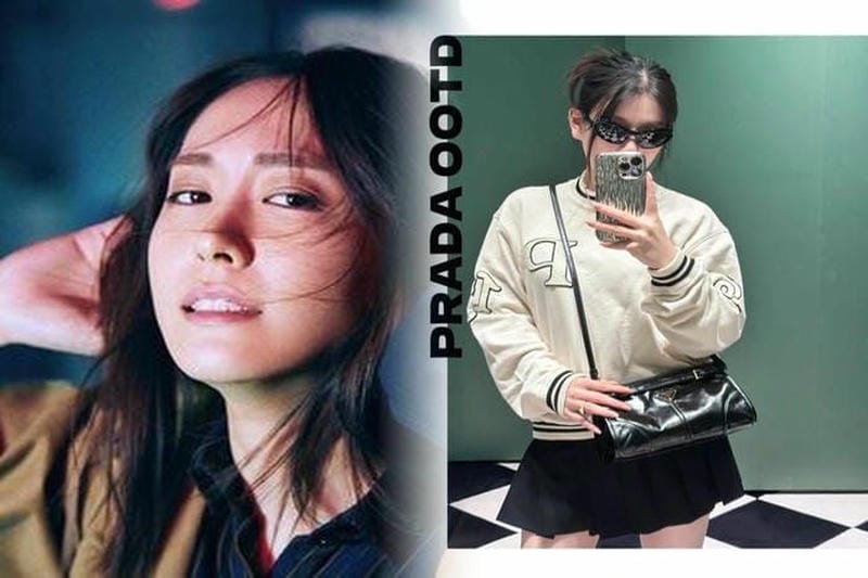 PRADA ファブリック ハンドバッグ