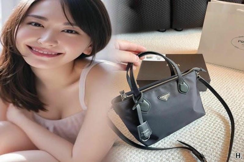 prada ナイロン トート バッグ