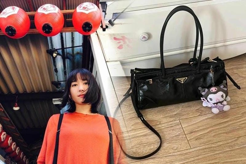 PRADA ファブリック ハンドバッグ