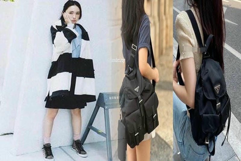 PRADA キルテッド ナッパレザー チェーンウォレット/ミニバッグ