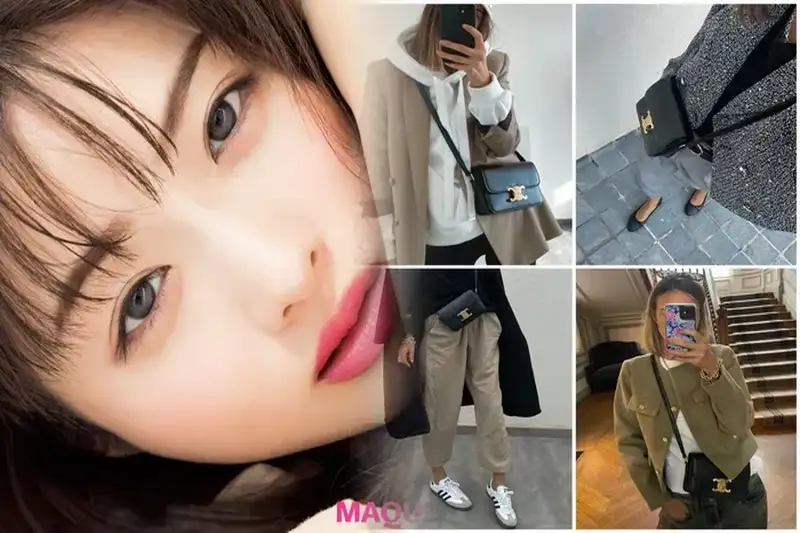 セリーヌ キュイル トリオンフ スモールボストン バック