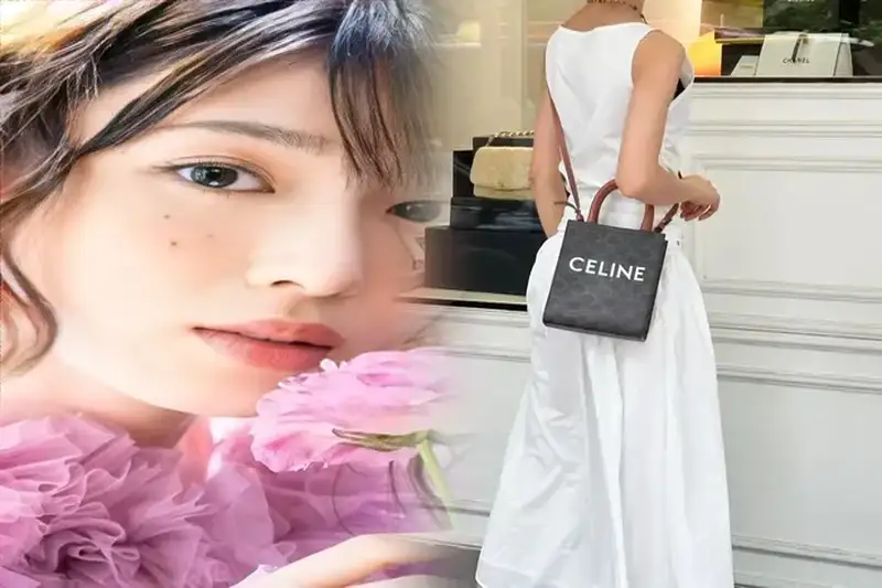 ミニバーティカルカバ セリーヌ トートバック トリオンフ キャンバス