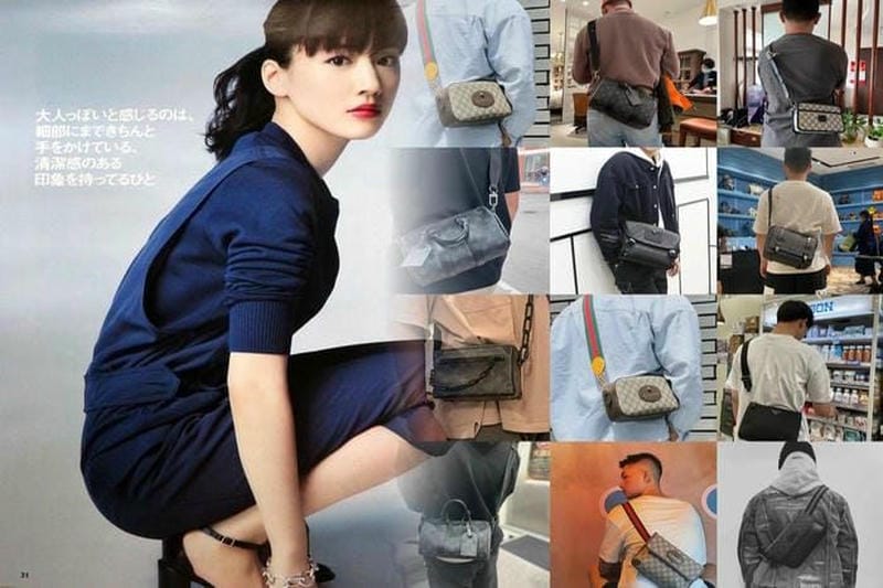 きれいめスタイルに合わせたい！縦横2WAYで使えるGUCCI（グッチ）のレザーショルダーバッグ