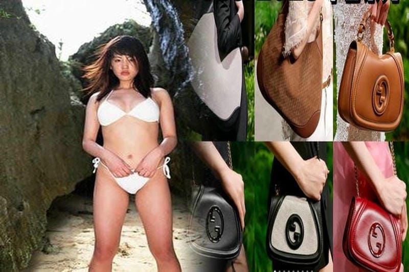 横掛けグッチバッグでシンプルにスタイリッシュなコーデを