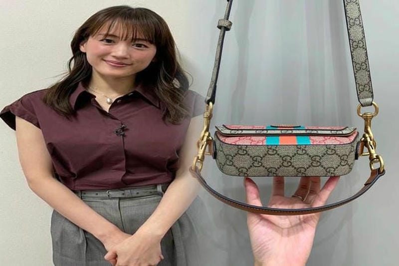 マジックテープ仕様のグッチバッグでカジュアルに持ち運び