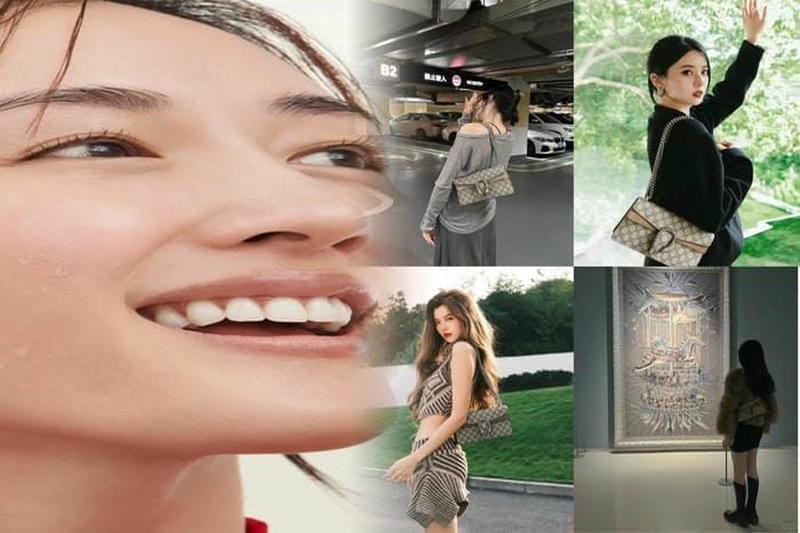 花柄のビニールバッグでカジュアルに！グッチの個性派バッグ