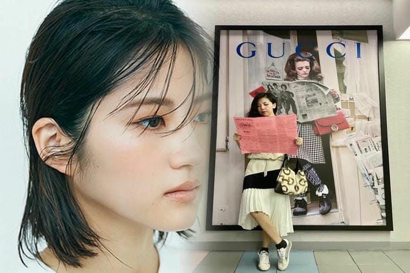 花柄リュックで差をつける！グッチのカジュアルスタイル