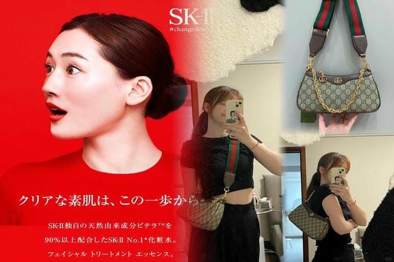 香水セット付きグッチポーチでラグジュアリーな小物整理