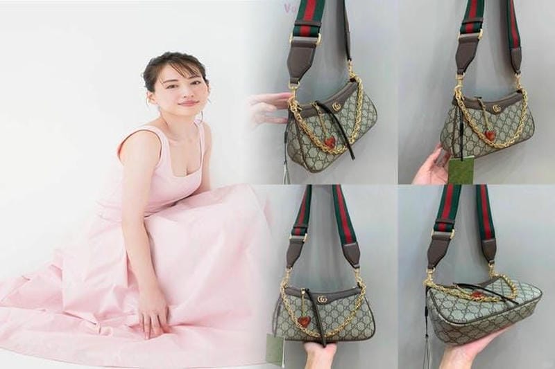 香水セット付きグッチポーチでラグジュアリーな小物整理