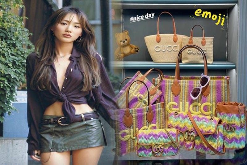 ロエベ クッション トート レザー