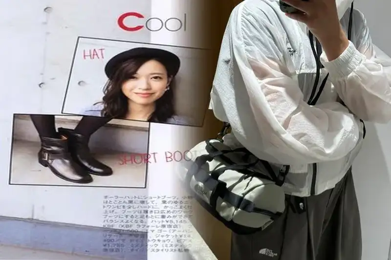 茶色でおしゃれに決める！ノースフェイスショルダーバッグのコーディネート術