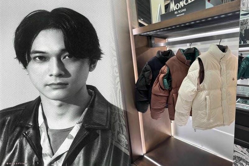 モンクレール 黒 ワッペン