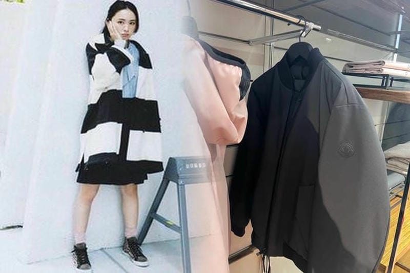 モンクレール 白 ダウン