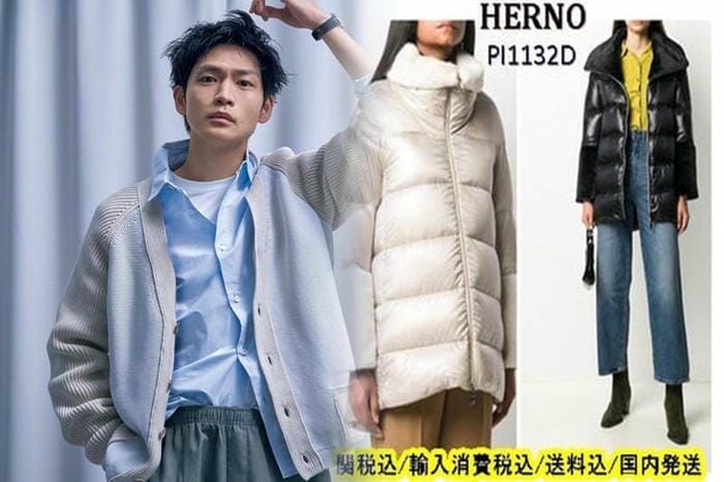 デニムonデニムにウールコートが冬ならではのリッチ感を添える