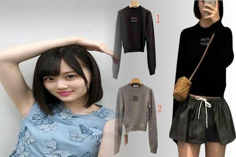 ミュウミュウTシャツで楽しむシンプルエレガンス